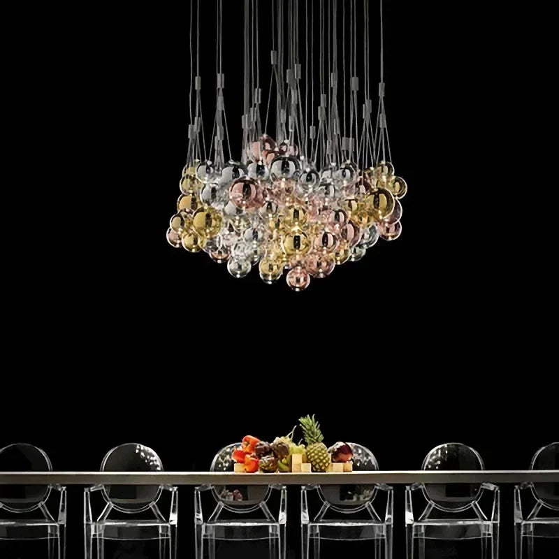 Lámparas colgantes LED DecorBites™ con forma de bola de cristal: Iluminación elegante para cocina, dormitorio, sala de estar y comedor.