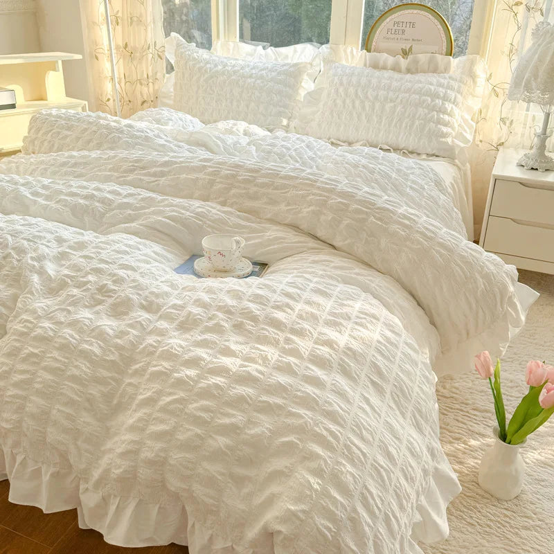 Solid Cotton Duvet Set