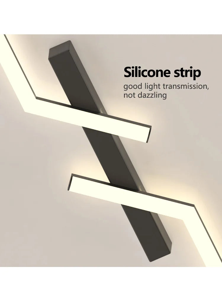 DecorBites™ LED Strip Ceiling Lights: Modern Minimalist Corridor & Balcony Lighting