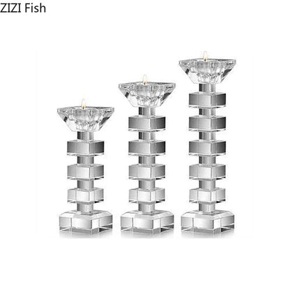 Portavelas de cristal DecorBites™ para decoración de escritorio y aromatizantes para el hogar