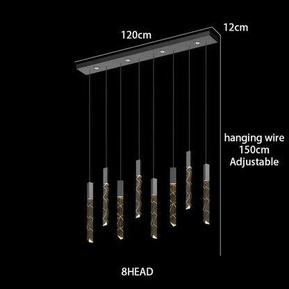 DecorBites™ Crystal Chrome LED Chandelier: Luxury Duplex Stair Loft Pendant Light for Living Room