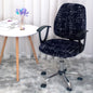 Decobites Printed Spandex Chair Cover: Universal Office Chair Protector for Comfort and Style