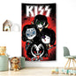 Decobites KISS Band Canvas Tapestry Wall Art Decor for Living Room & Bedroom