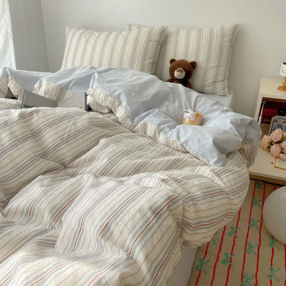 DecorBites™ Diamond Jacquard Duvet Cover, Skin-Friendly & Breathable for All Seasons