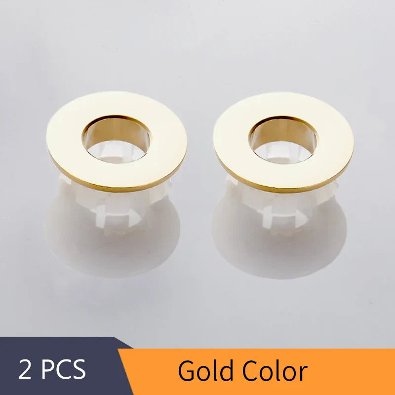 DecorBites™ Brass Sink Overflow Cover Six-foot Ring WF-0567