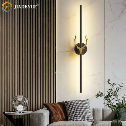 DecorBites™ Deer Horn LED Wall Lamp for Staircase & Bedroom Decor