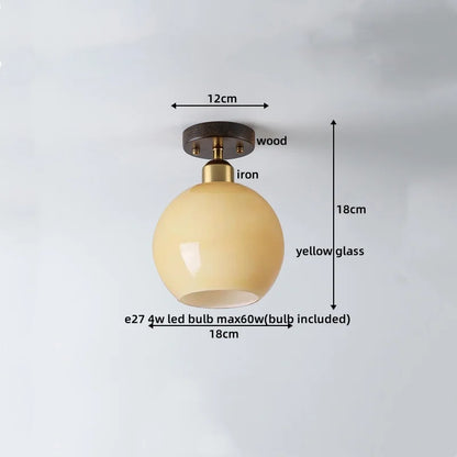 DecorBites™ LED Ceiling Lamp Japanese Style Glass Modern Living Room Lighting