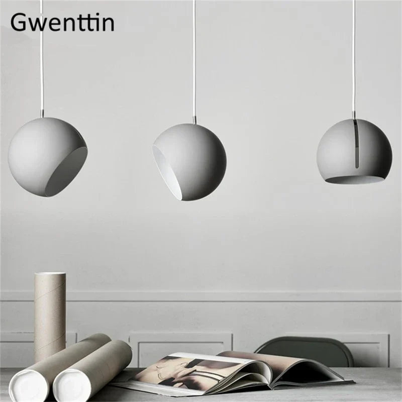 Lámpara colgante de bola de oro Decorbites™: Lámpara LED colgante nórdica moderna para la decoración del hogar