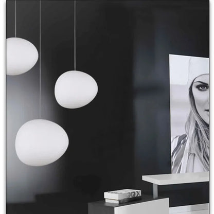 DecorBites™ Gregg Glass Pendant Lights for Living Room, Bedside, Modern Round Ceiling Lamps