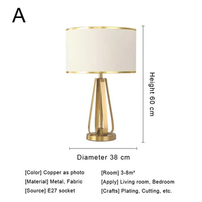 Lámpara de noche DecorBites™ Crystal: Diseño nórdico moderno, pantalla de tela para salón y dormitorio