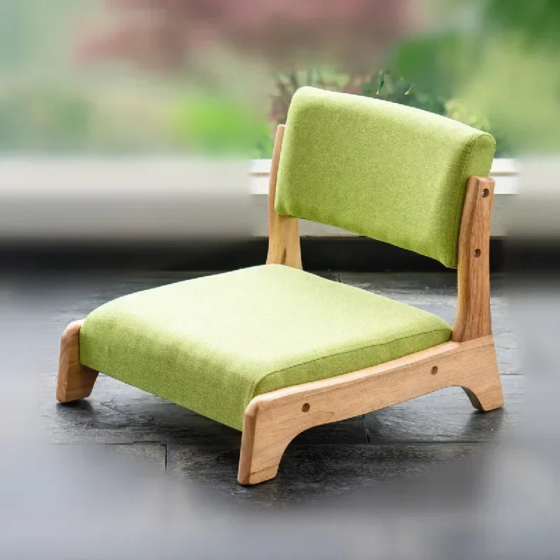 DecorBites™ Legless Tatami Chair with Back Support for Reading & Meditation