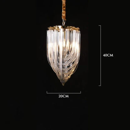 DecorBites™ LED Postmodern Gold Silver Chandelier Lighting for Foyer