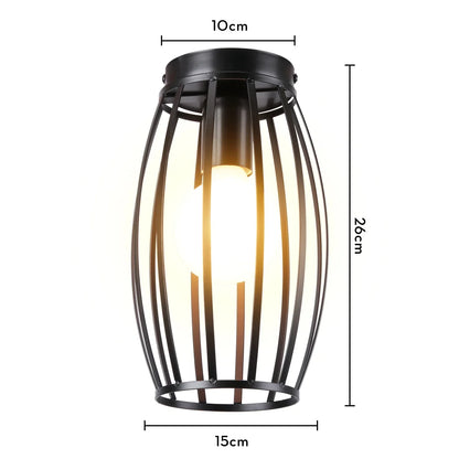 DecorBites™ Industrial LED Ceiling Light: Modern Retro Loft Plafonniers for Living Room Kitchen Cage Home Decor