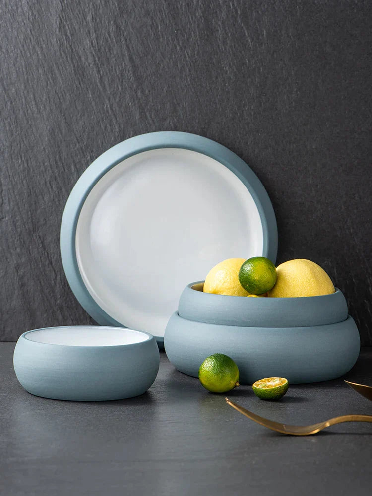 Round Ceramic Snack Bowl