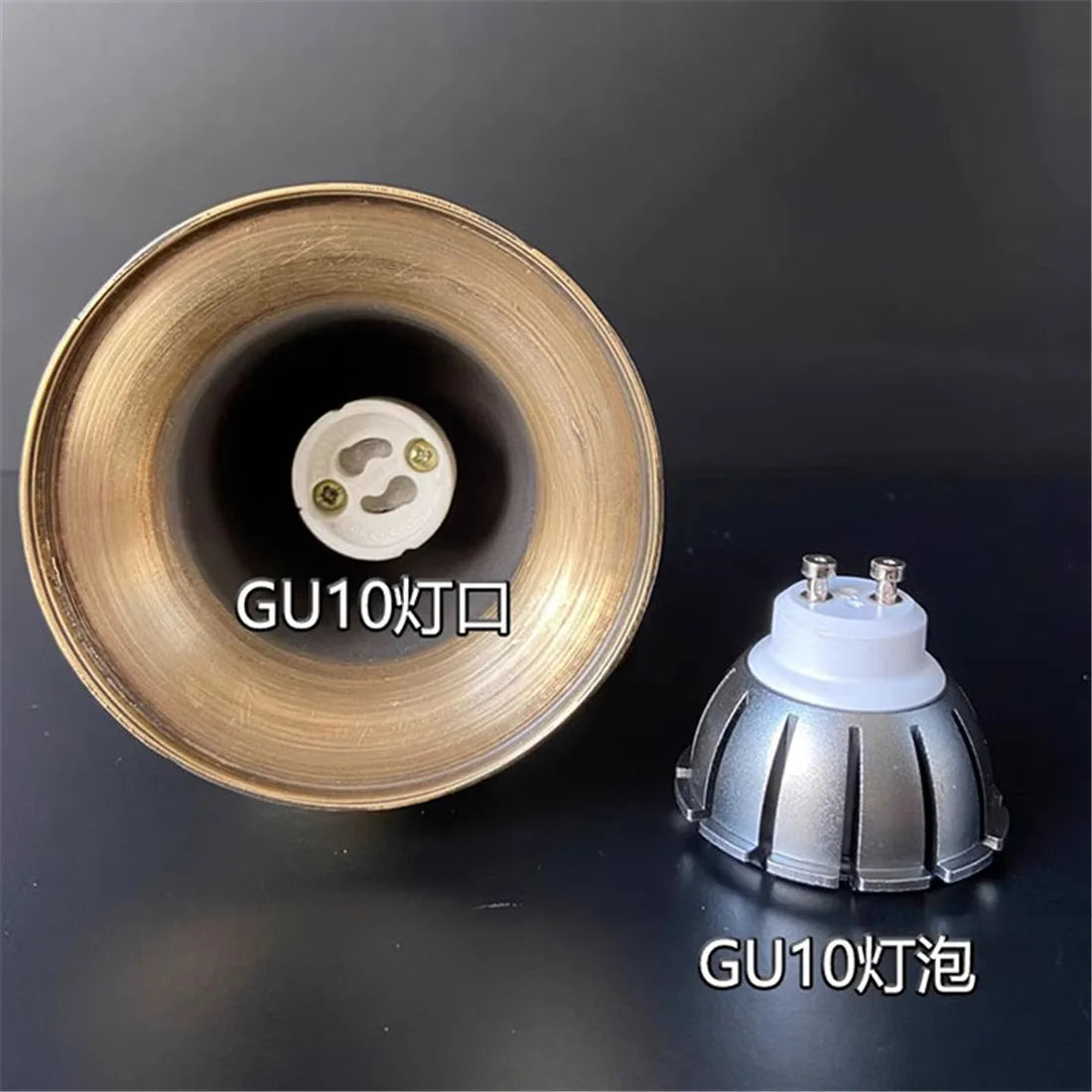 Focos de techo DecorBites™ de cobre GU10 con iluminación LED ajustable para galerías de fotos