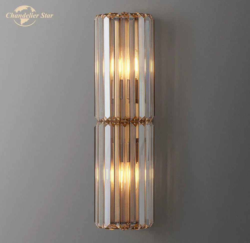 DecorBites™ Crystal LED Wall Sconce for Living Room, Bedroom, Bathroom - Modern Indoor Lighting