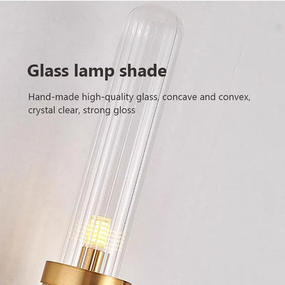 DecorBites™ Glass Wall Lamp Iron LED Light for Home Decor & Illumination