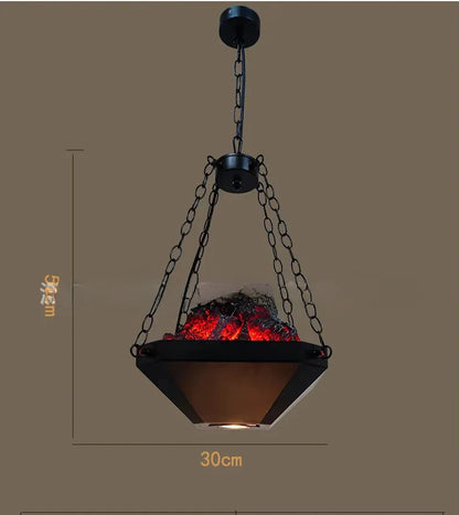 DecorBites™ Industrial Pendant Light: Retro American Style Chandelier for Dining Room and Restaurant
