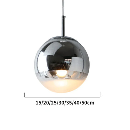 DecorBites™ Glass Ball Pendant Lights - Modern Electroplated Hanging Lamp Fixture
