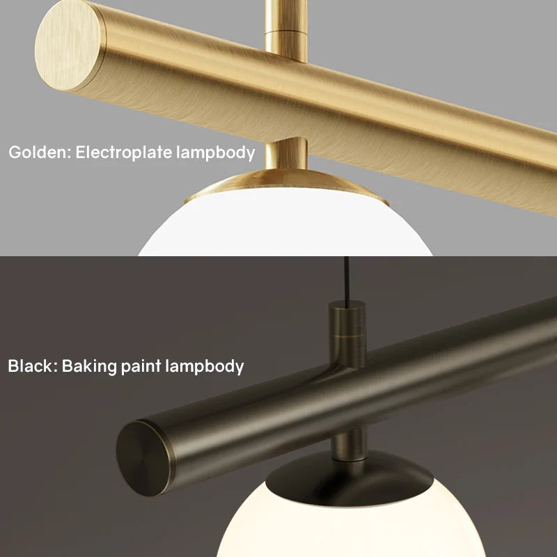 Lámpara colgante lineal LED DecorBites™ para el hogar, moderna y minimalista, ideal para la sala de estar.