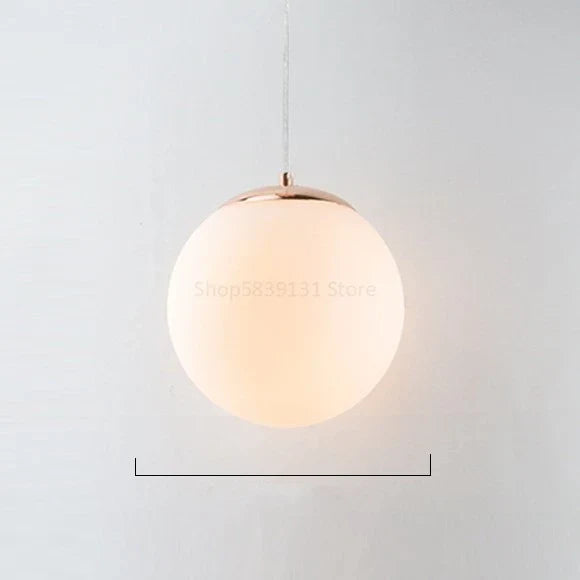 DecorBites™ Glass Ball Pendant Lights - Nordic Minimalist Chandelier for Living Room & Bedroom