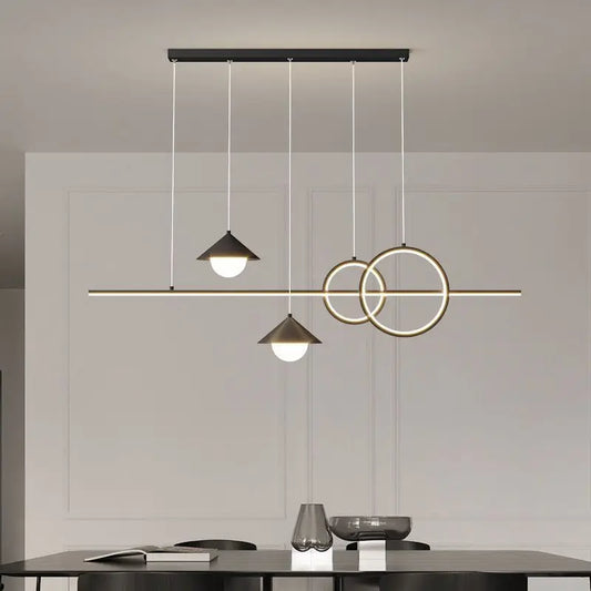 DecorBites™ LED Pendant Light: Modern Minimalist Chandelier for Dining Room, Living Room, Kitchen, Bedroom