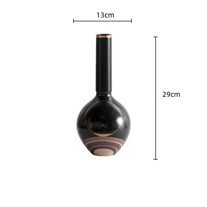 DecorBites™ Golden Tray Vase Candlestick Set - Elegant Home Decor & Flower Arrangement Accessories