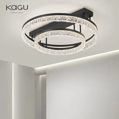 DecorBites™ LED Ring Chandelier with Remote Control - Modern Ceiling Lamp for Home Décor