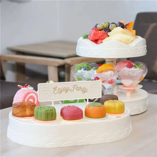 DecorBites™ Dessert Table Rotating Machine for Sushi, Cupcakes, Macarons Display