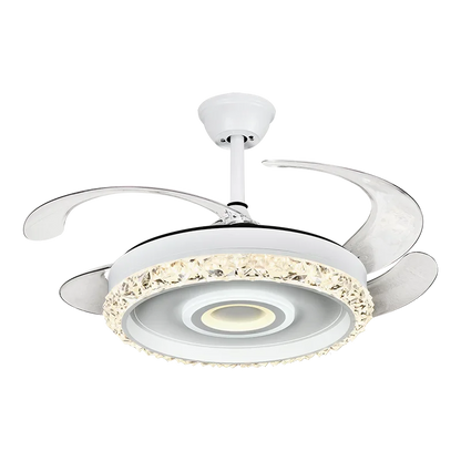 Lámpara de techo con ventilador de hojas DecorBites™ de 42 pulgadas, iluminación invisible para dormitorio y comedor