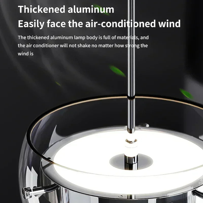 DecorBites™ Glass Dining Pendant Light: Modern Minimalist Table Decor for Home Lighting