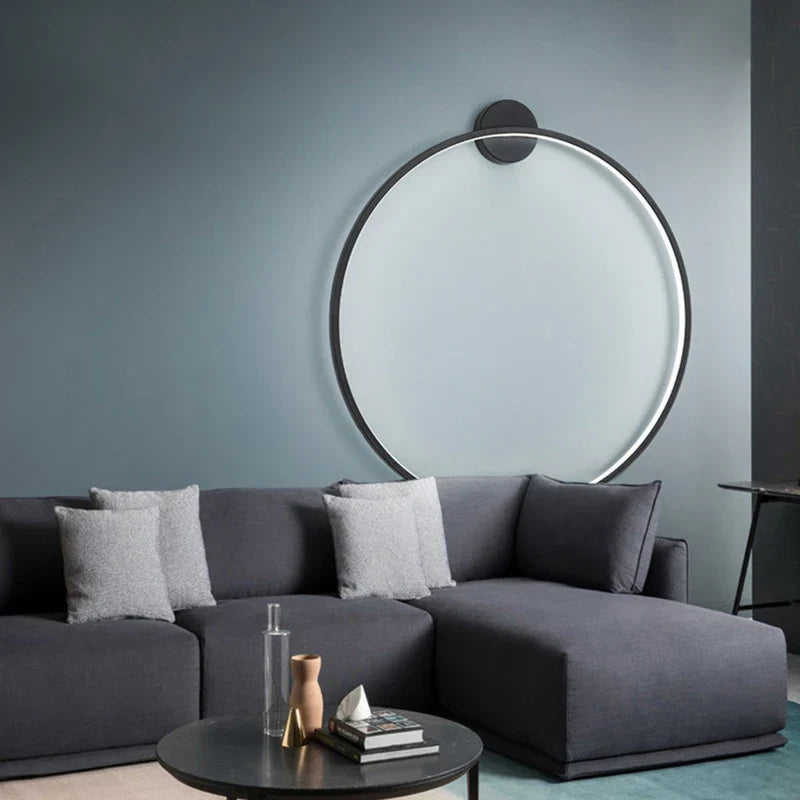 Decorbites™ Anillo Dorado Negro LED Luz de Pared para Salón Dormitorio Lámpara de Pared