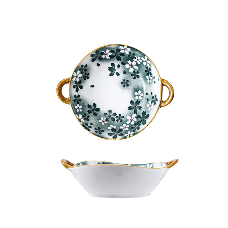 DecorBites™ Ceramic Double Ear Ramen Soup Bowl