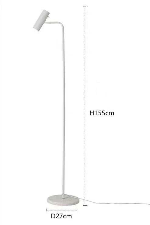 DecorBites™ Enna LED Dimmable Floor Lamp in Gold/Black/White for Minimalist Home Decor