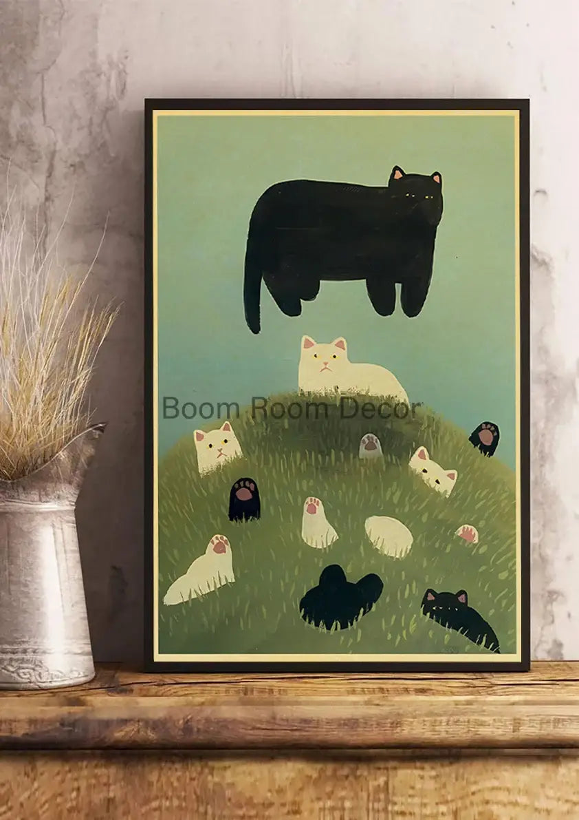 DecorBites™ Lover Cat Paper Poster for Home Decor