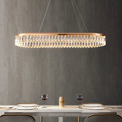 DecorBites™ Crystal Chandelier: Modern LED Lighting for Luxurious Living Room, Dining Room, Bedroom