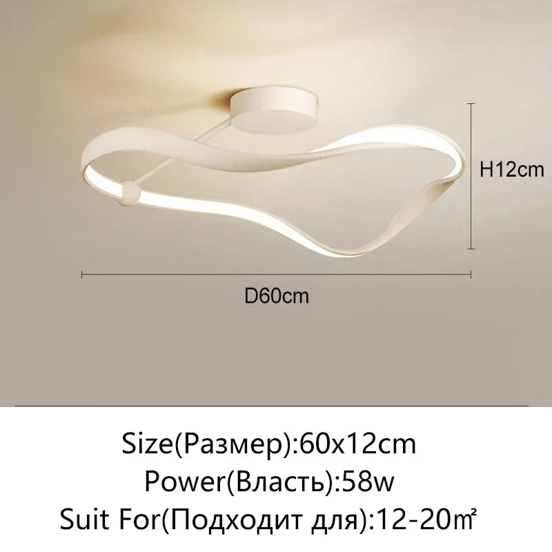 DecorBites™ LED Ceiling Light: Modern Minimalist Nordic Design for Bedroom, Living Room, Study, Kitchen & Restaurant