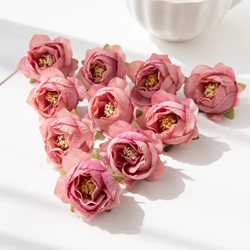 DecorBites™ Artificial Flowers Wedding Christmas Decoration Home Scrapbooking Bridal Accessories