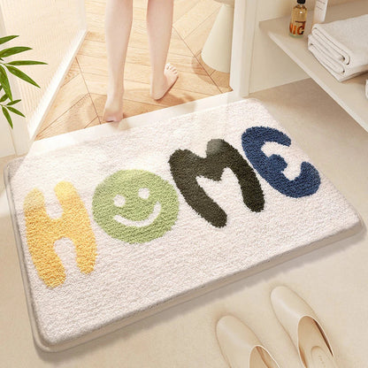 Decobites Soft Bathroom Rug Entry Mat with Superior Absorbency & Non-Slip Design