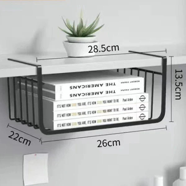 DecorBites™ Kitchen Organizer Shelf Desk Storage Rack Mesh Basket Wardrobe Holders