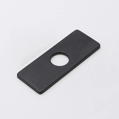 غطاء سطحي من DecorBites™ بفتحة ٤ بوصات لحنفيات الحوض - لمسات نهائية باللون الأسود/الرمادي/الذهبي