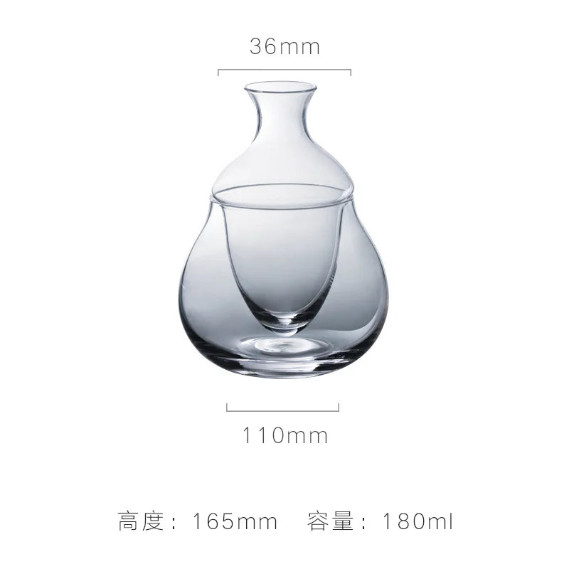 DecorBites™ Glass Wine Decanter & Ice Jug Set for Home & Bar