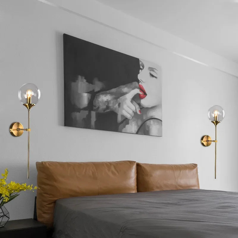 Round Glass Wall Sconce