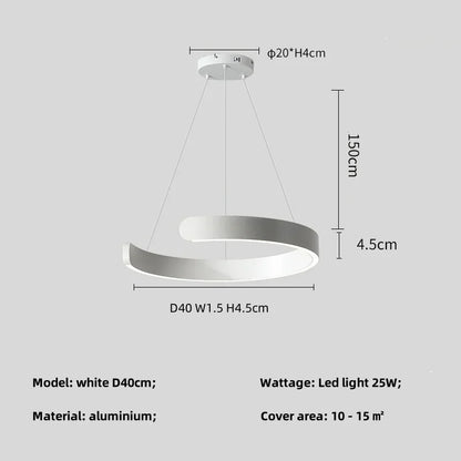 Lámpara colgante tipo araña LED negra DecorBites™ para vestíbulo, escaleras o bar; lámpara colgante minimalista para interiores.