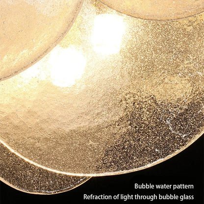 DecorBites™ LED Bubble Glass Ceiling Chandelier Light Fixture for Dining Kitchen Bedroom