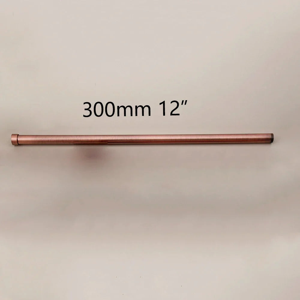 DecorBites™ Golden Black Stainless Steel Round Shower Arm for Bathroom with Extension Arm