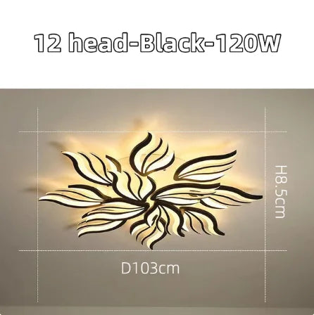 DecorBites™ LED Panel Ceiling Light Dimmable Fixture for Modern Bedroom, Living Room, Kitchen