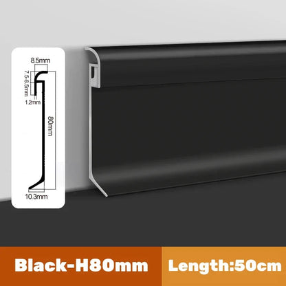 DecorBites™ LED Skirting Line Aluminum Profiles Baseboard Corner Wall Decor - Stair Bar Strip Light