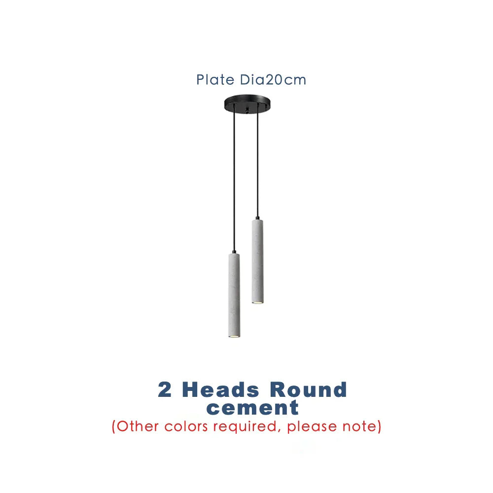 Lámpara colgante de tubo de hormigón DecorBites™