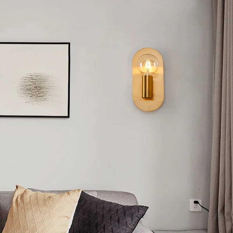 Lámpara de pared LED dorada contemporánea DecorBites™ para una iluminación lujosa del hogar